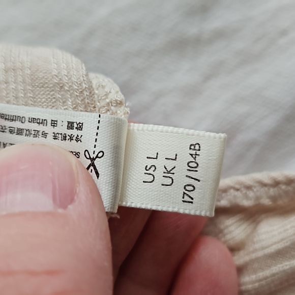 NWT Free People One Time Bodysuit Tan One Shoulder Size Large - Picture 10 of 10